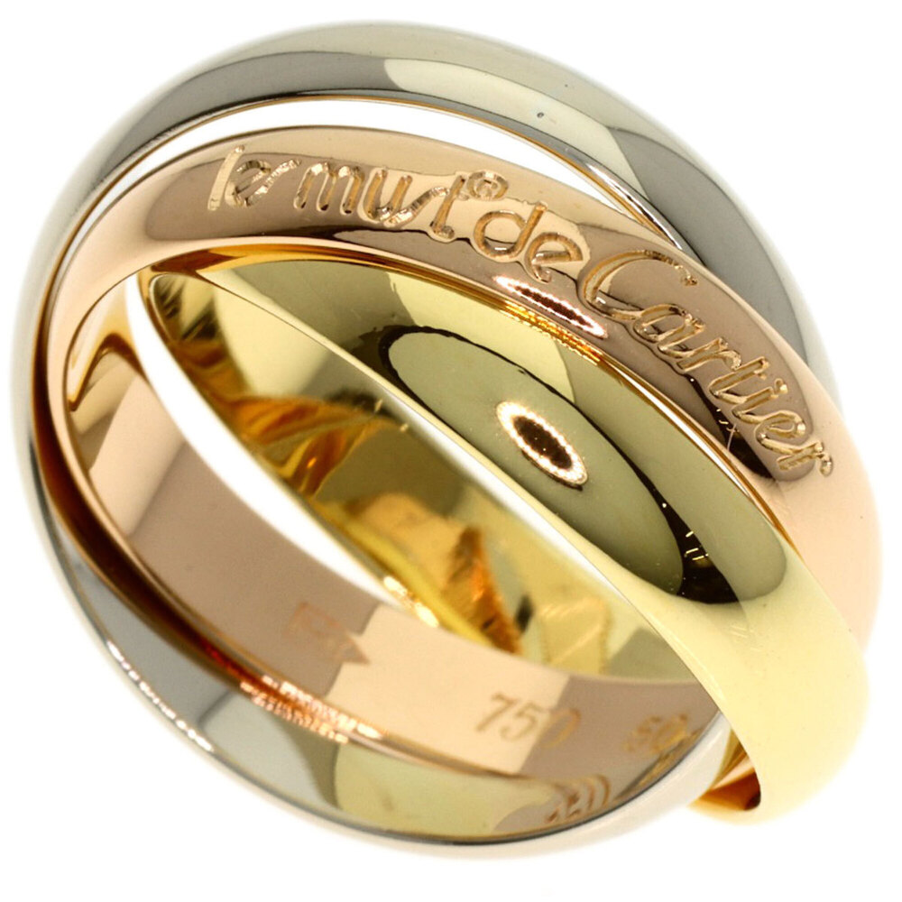 CARTIER Authentic 18k Gold Trinity Ring #50
